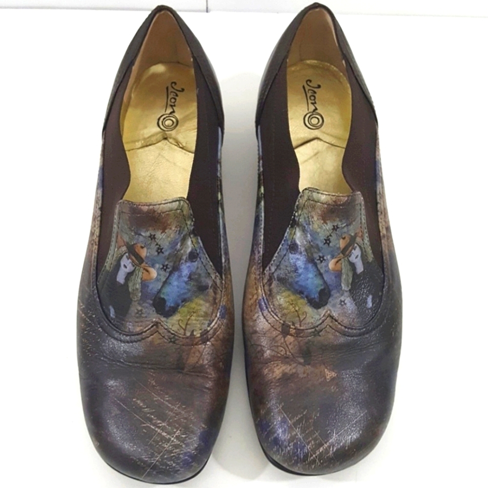 Vintage Icon Loafer Cowboy Western Horse Limited Edition Wearable Art 9 - Picture 2 of 7